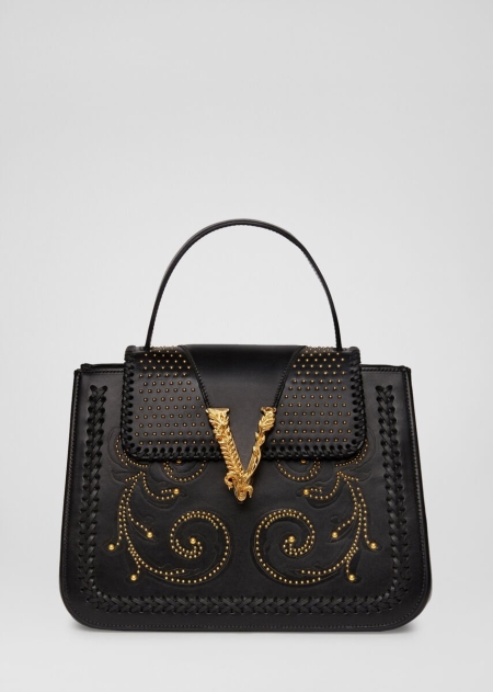 Versace Virtus Western Top Handtag Väska Dam - 604382HMR